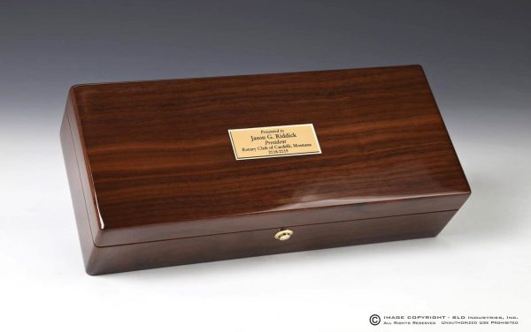SLD Awards Pianowood and Walnut Customizable Wood Gavel Gift Sets