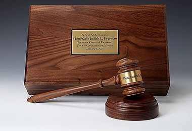 Professional Wood and Crystal Gavel Gift Sets