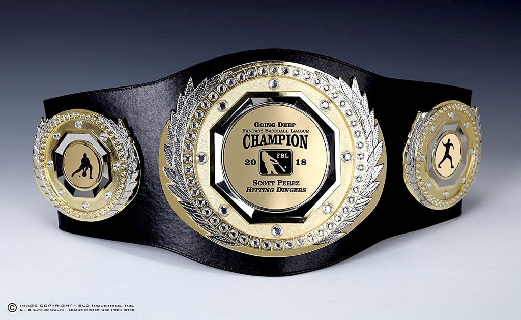 SLD Awards Fully Customizable Presidential Championship Belt with Presentation Gift Box