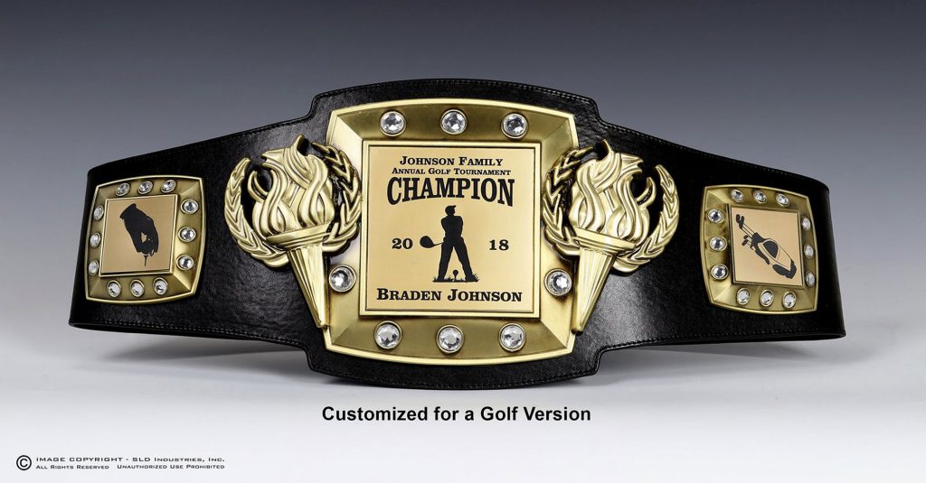 SLD Awards Fully Customizable Victory Torch Championship Belts