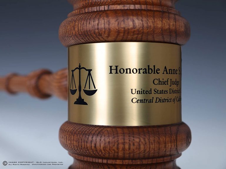 Personalzed Sold Brass Engraved Gavel Wth Gft Box, Engraved Gavel